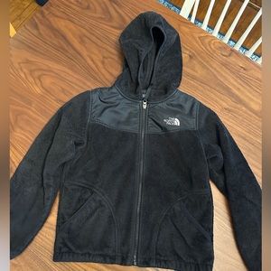 Girl Fleece Soft Fuzzy North Face Jacket